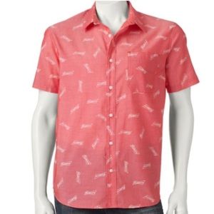 Budweiser button down shirt